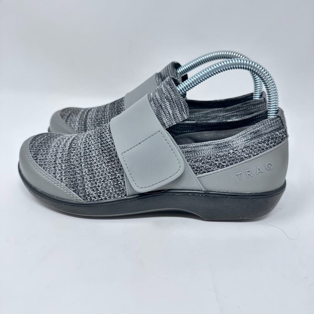 Traq By Alegria Dasher Charcoal Womens 37 US 7 Qwik Loafers Comfort QWI-5018
